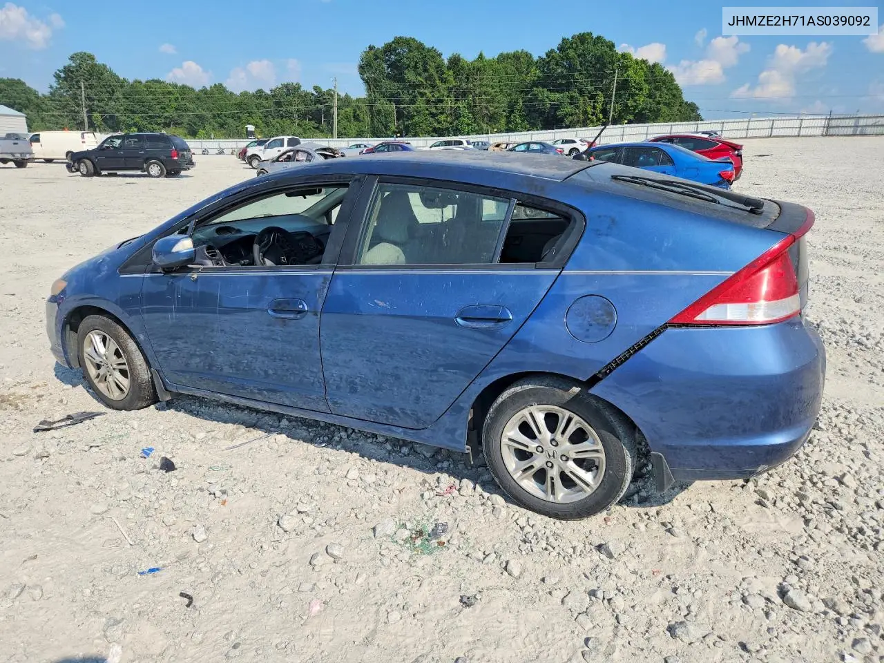 2010 Honda Insight Ex VIN: JHMZE2H71AS039092 Lot: 58888006