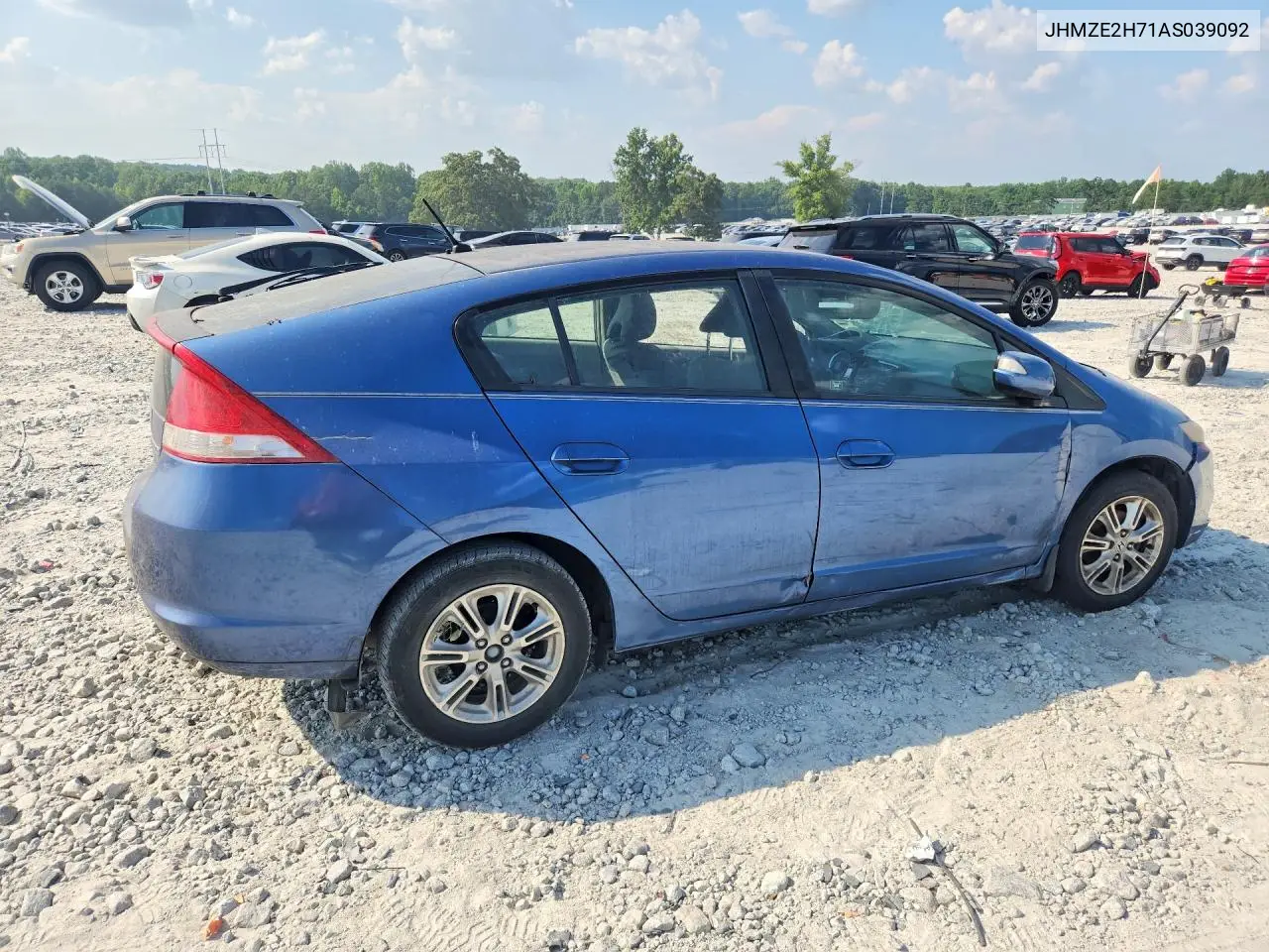 2010 Honda Insight Ex VIN: JHMZE2H71AS039092 Lot: 58888006