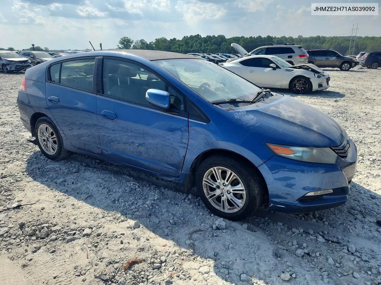 2010 Honda Insight Ex VIN: JHMZE2H71AS039092 Lot: 58888006