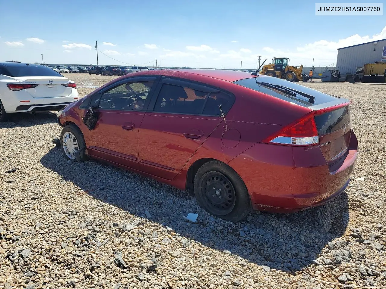 2010 Honda Insight Lx VIN: JHMZE2H51AS007760 Lot: 58977606
