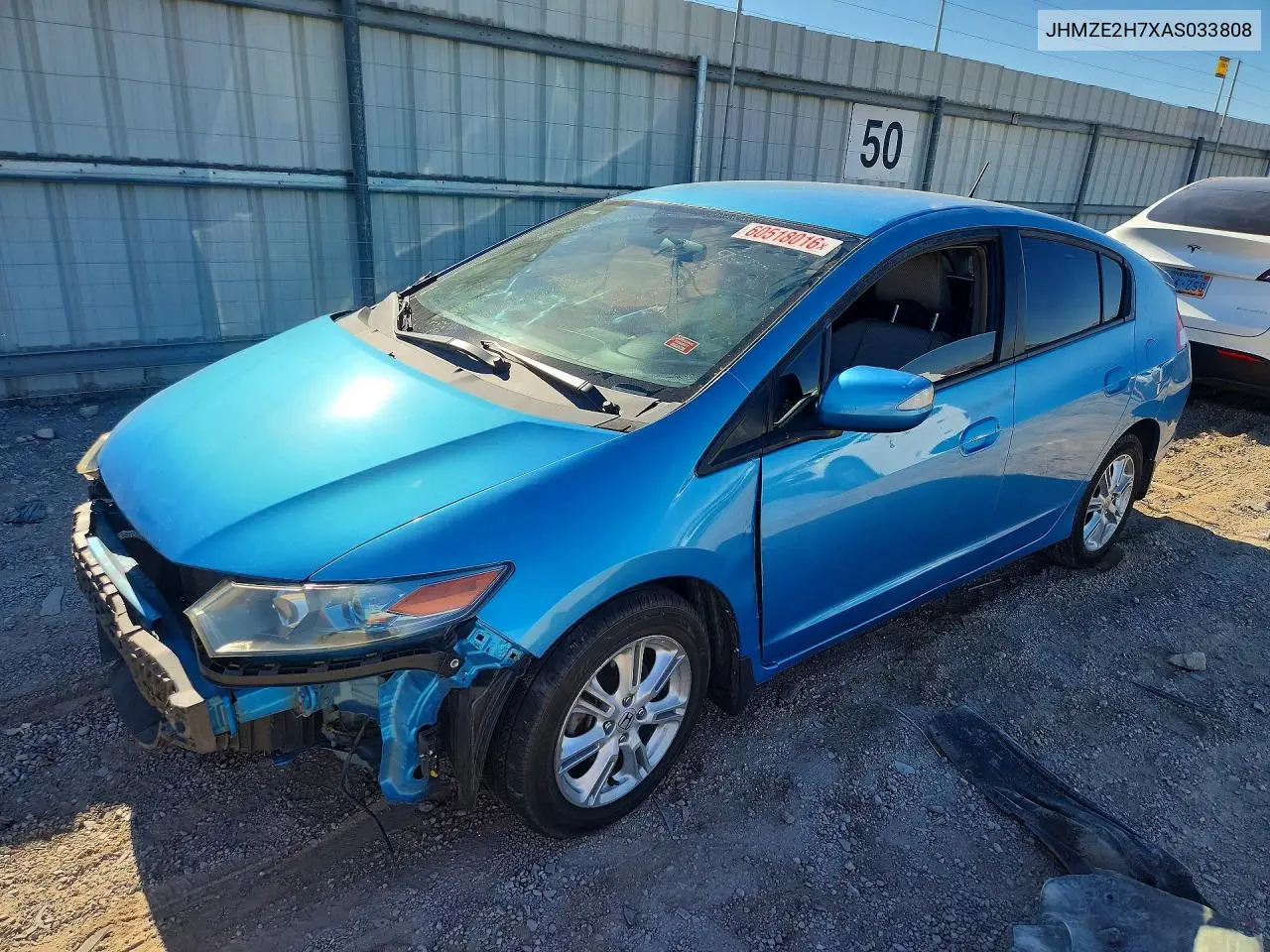 2010 Honda Insight Ex VIN: JHMZE2H7XAS033808 Lot: 60518016