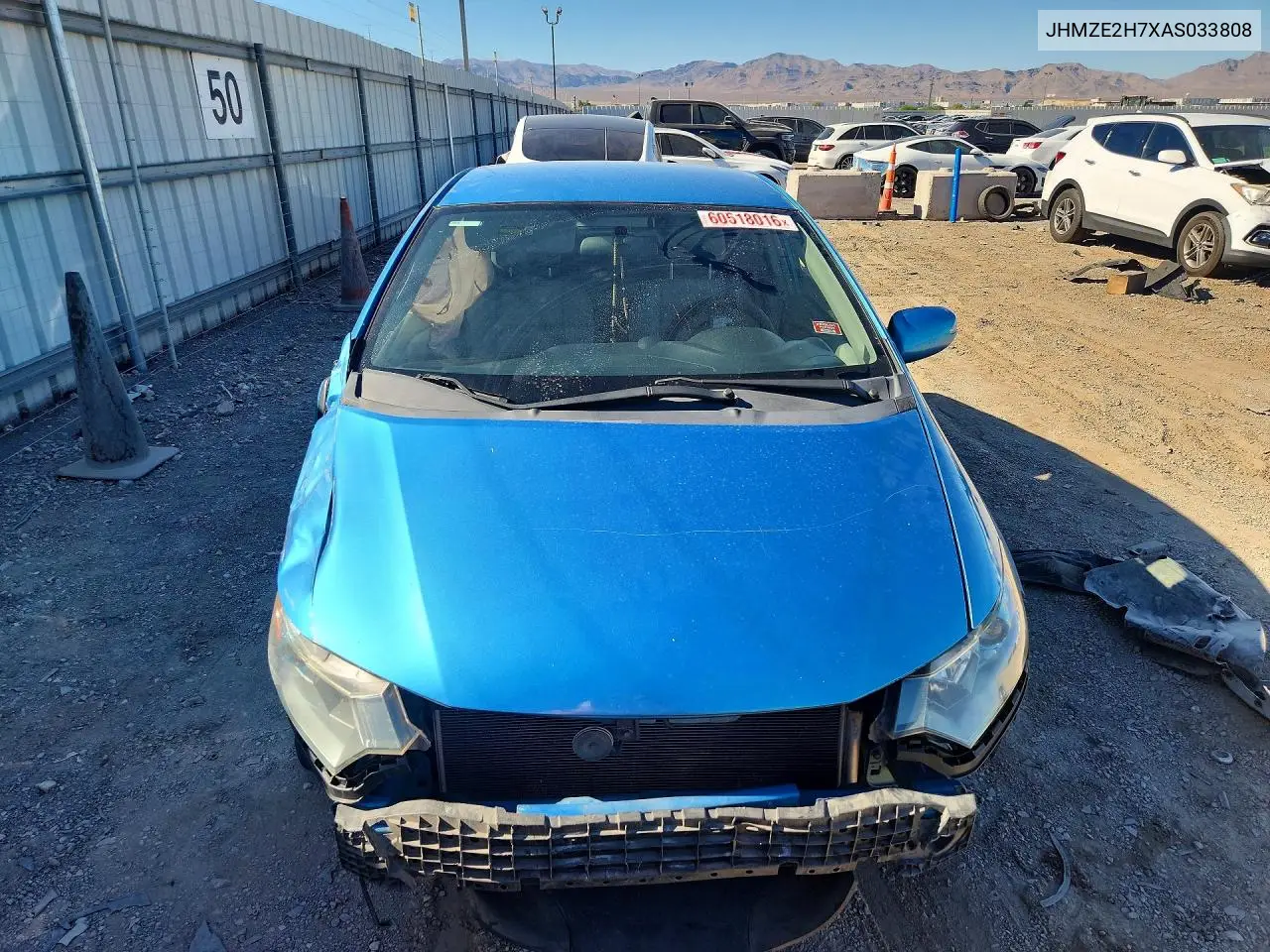 2010 Honda Insight Ex VIN: JHMZE2H7XAS033808 Lot: 60518016