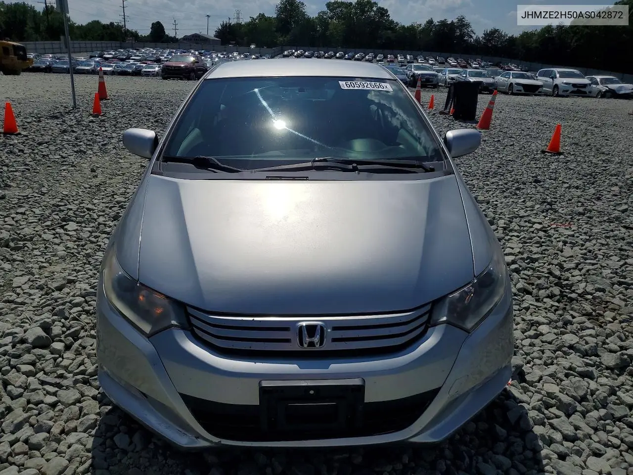 2010 Honda Insight Lx VIN: JHMZE2H50AS042872 Lot: 60592666