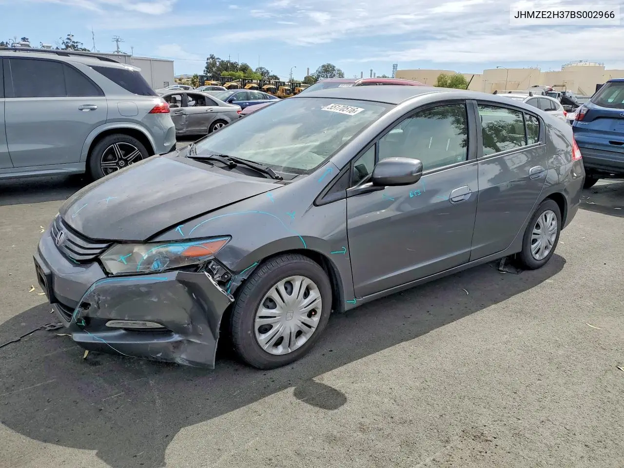 2011 Honda Insight VIN: JHMZE2H37BS002966 Lot: 55170516