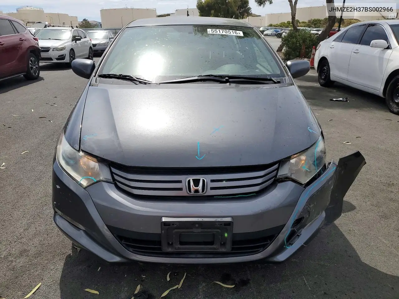 2011 Honda Insight VIN: JHMZE2H37BS002966 Lot: 55170516
