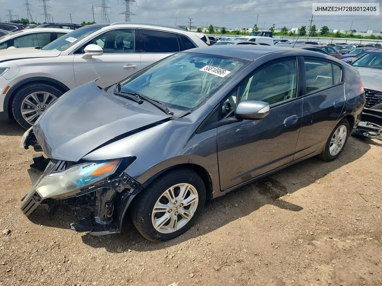2011 Honda Insight Ex VIN: JHMZE2H72BS012405 Lot: 58810966