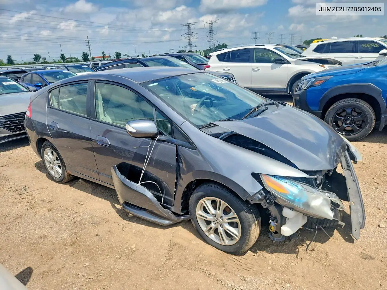 2011 Honda Insight Ex VIN: JHMZE2H72BS012405 Lot: 58810966
