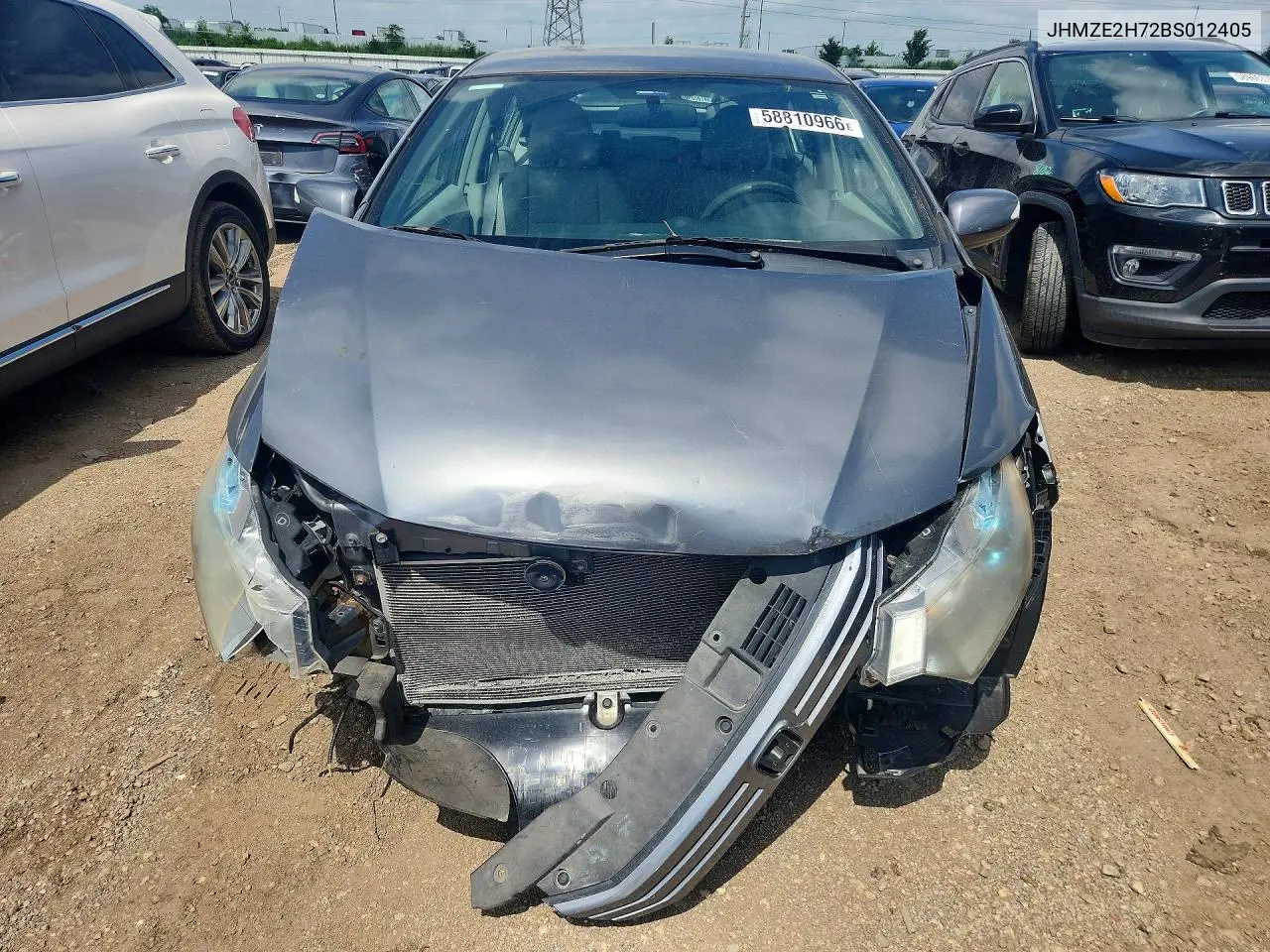 2011 Honda Insight Ex VIN: JHMZE2H72BS012405 Lot: 58810966