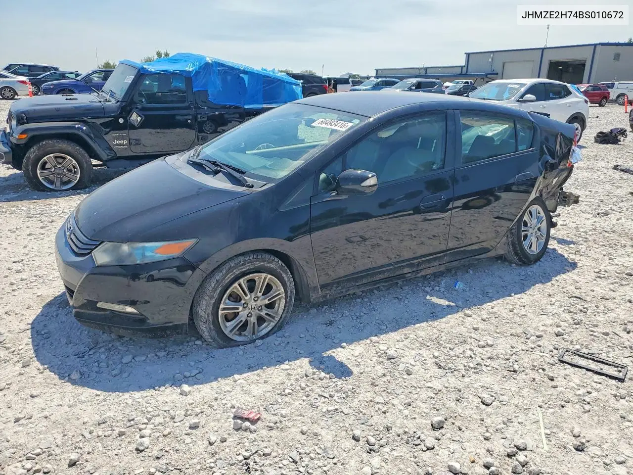 2011 Honda Insight Ex VIN: JHMZE2H74BS010672 Lot: 60493416