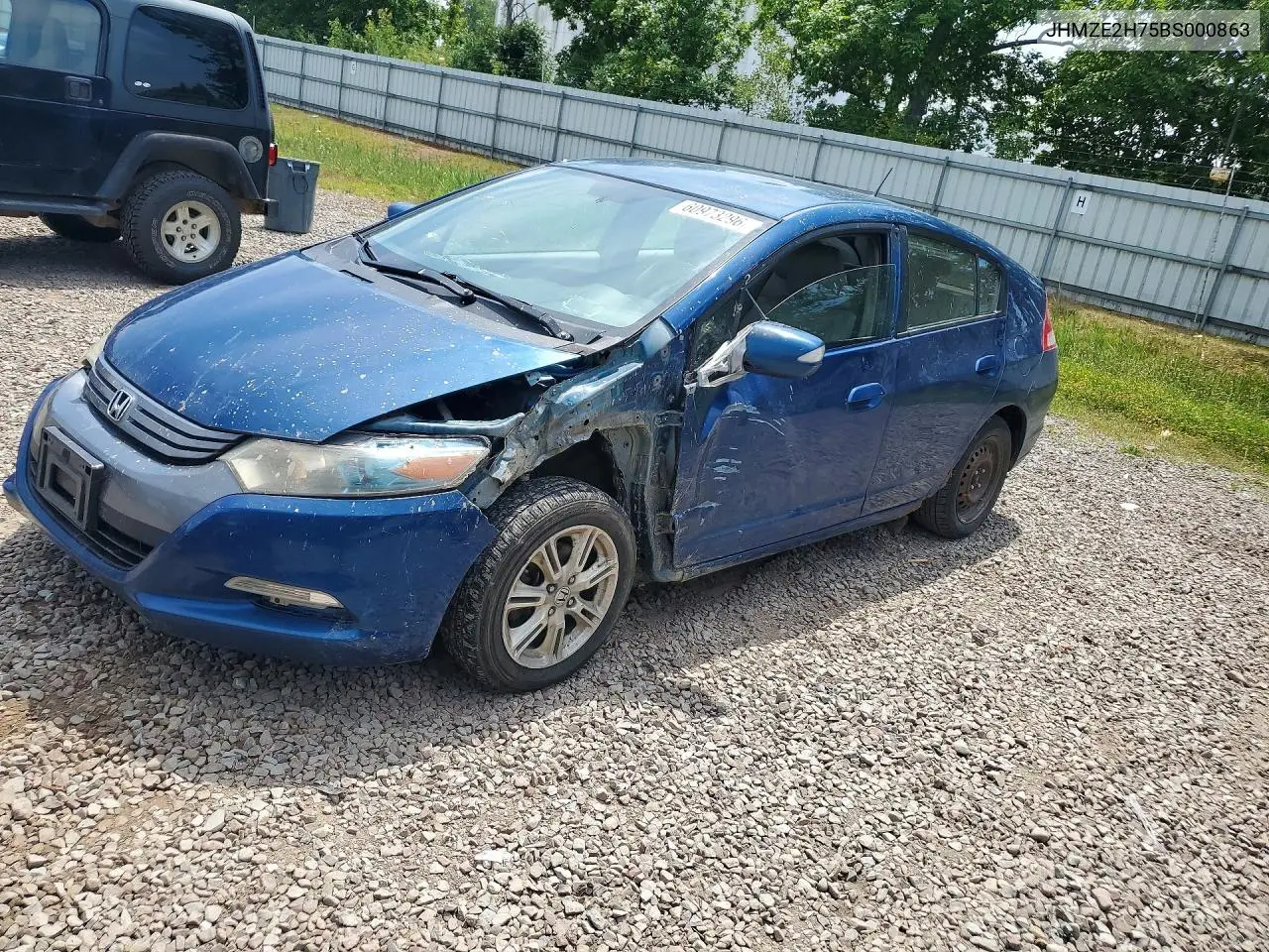 2011 Honda Insight Ex VIN: JHMZE2H75BS000863 Lot: 60973296