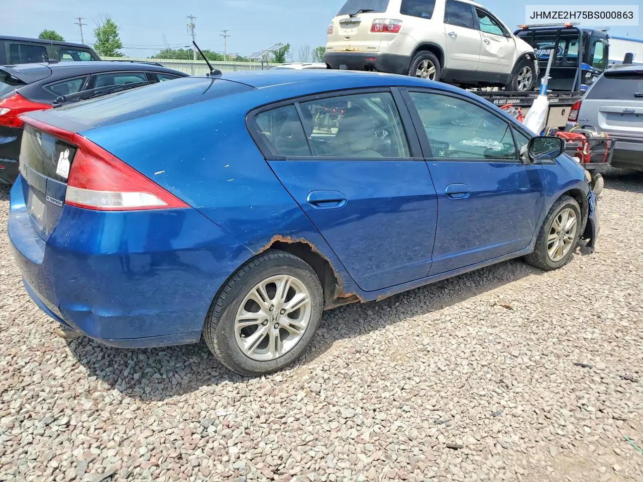 2011 Honda Insight Ex VIN: JHMZE2H75BS000863 Lot: 60973296