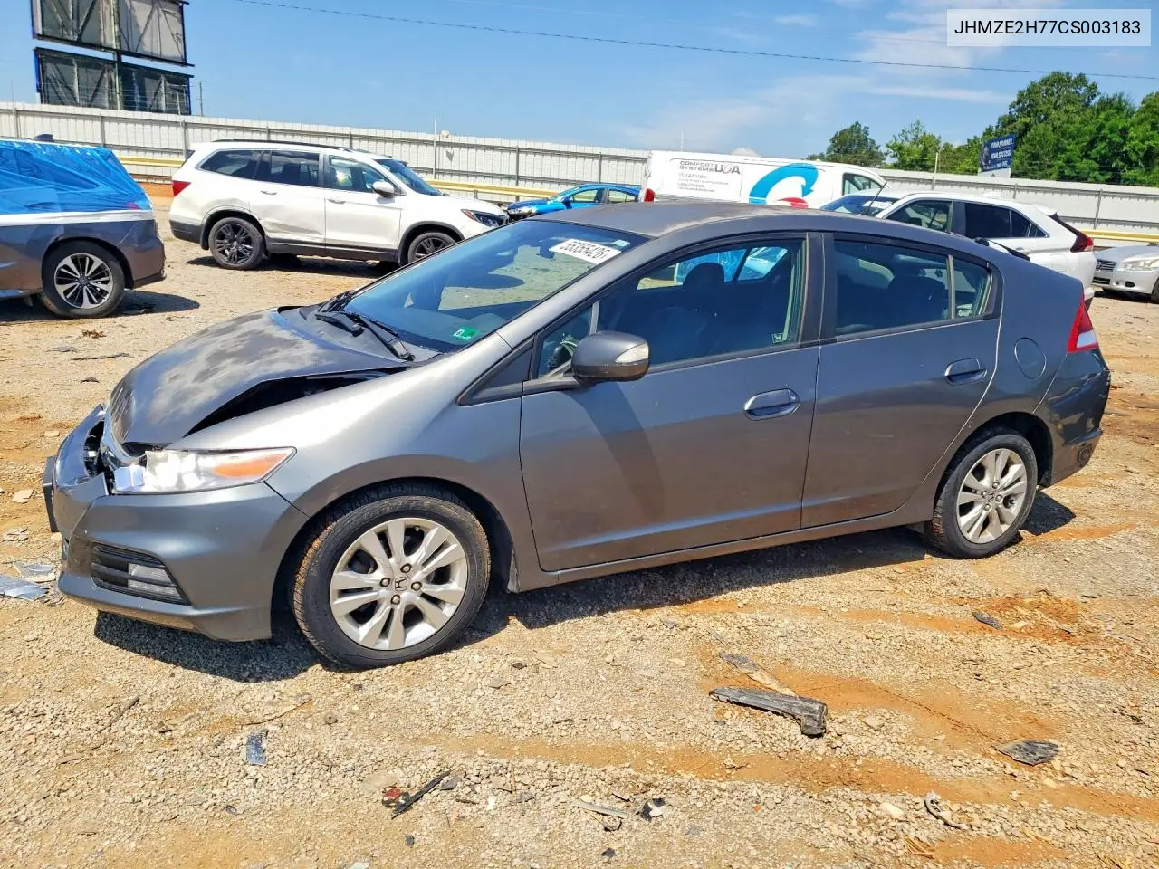 2012 Honda Insight Ex VIN: JHMZE2H77CS003183 Lot: 55355426