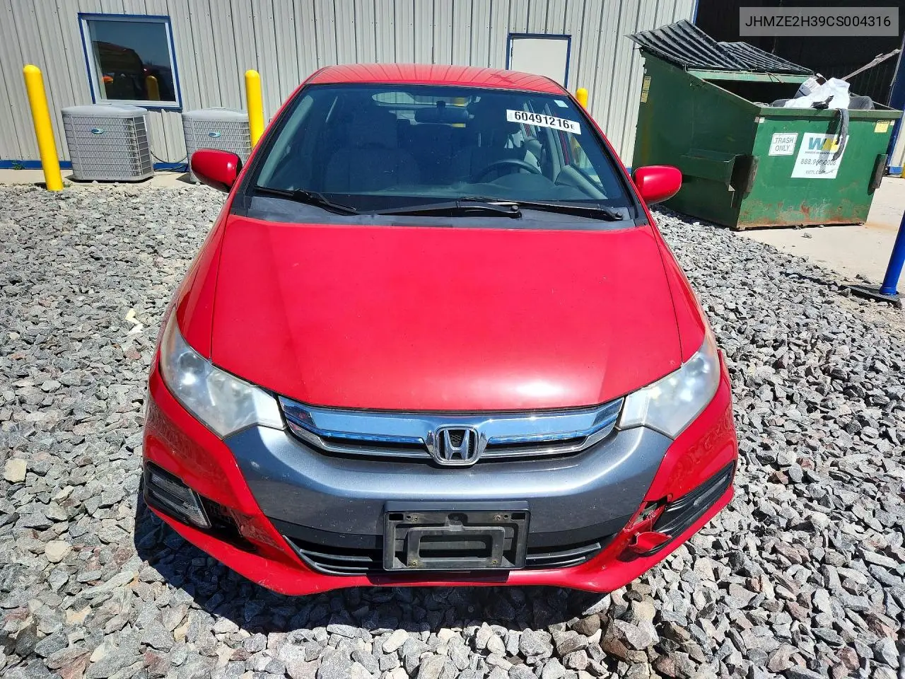2012 Honda Insight VIN: JHMZE2H39CS004316 Lot: 60491216