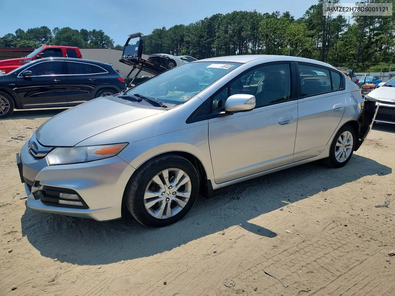 2012 Honda Insight Ex VIN: JHMZE2H78CS001121 Lot: 61222656