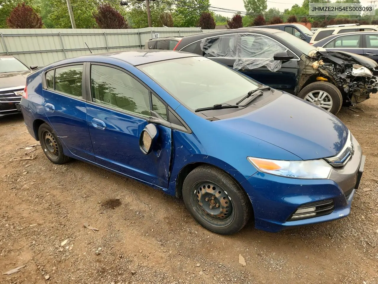 2014 Honda Insight Lx VIN: JHMZE2H54ES003093 Lot: 60205076