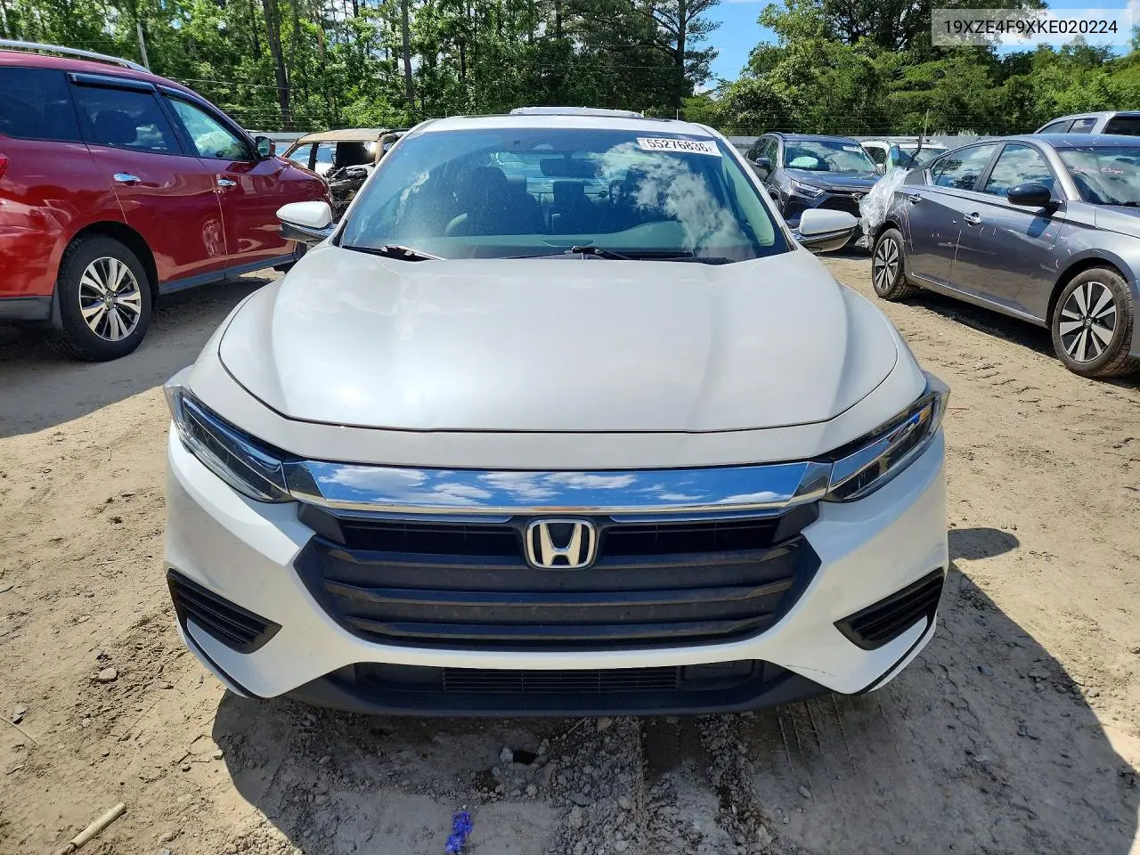 2019 Honda Insight Touring VIN: 19XZE4F9XKE020224 Lot: 55276836