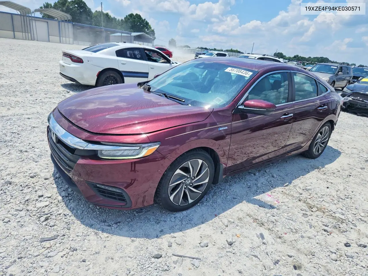 2019 Honda Insight Touring VIN: 19XZE4F94KE030571 Lot: 56708436