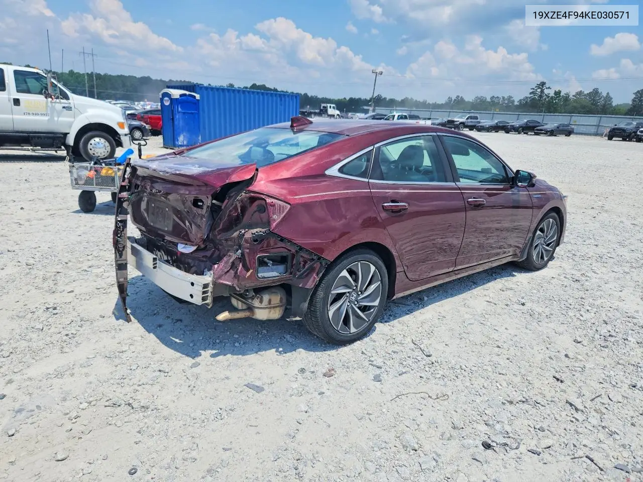 2019 Honda Insight Touring VIN: 19XZE4F94KE030571 Lot: 56708436