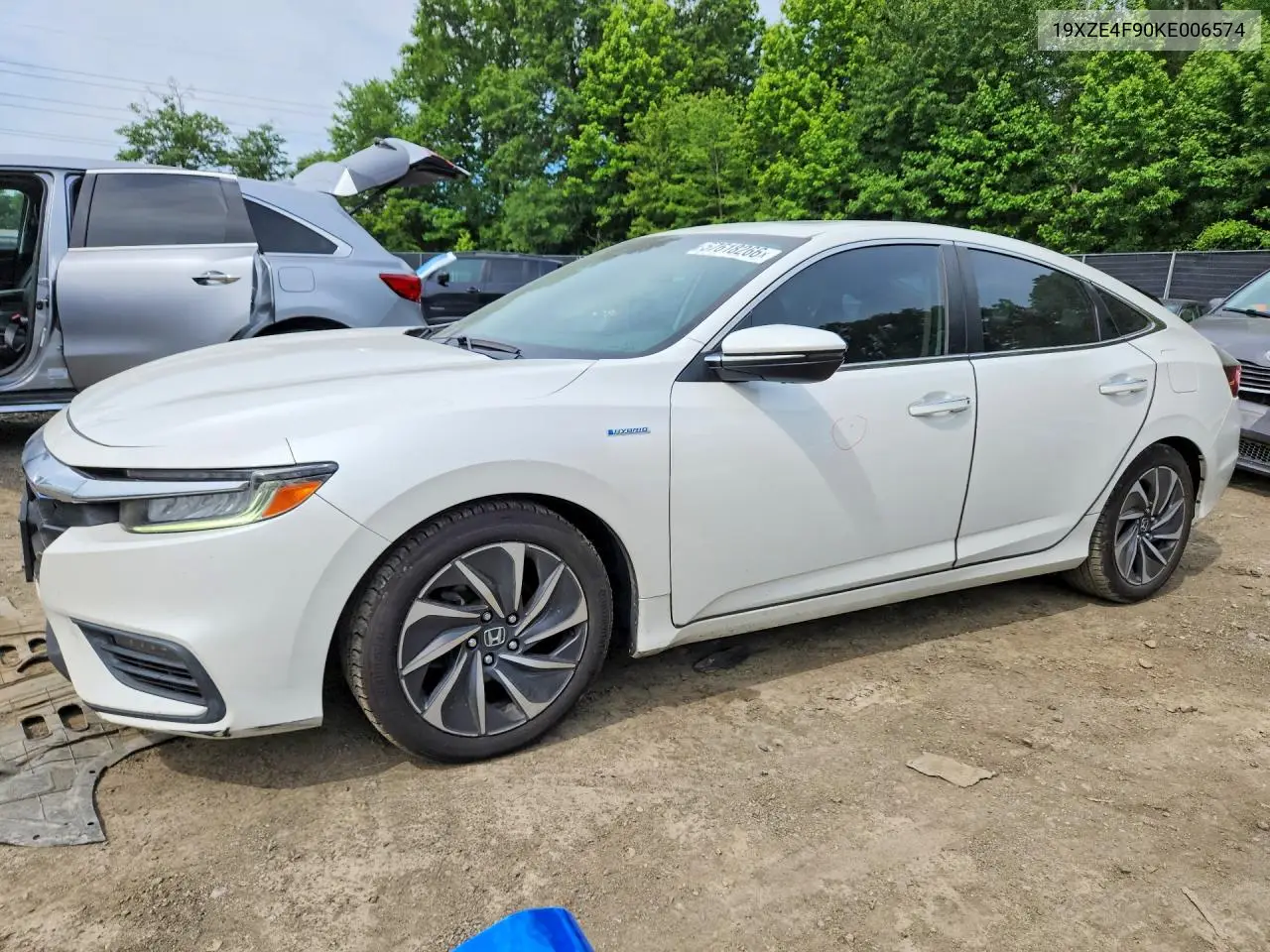 2019 Honda Insight Touring VIN: 19XZE4F90KE006574 Lot: 57618266