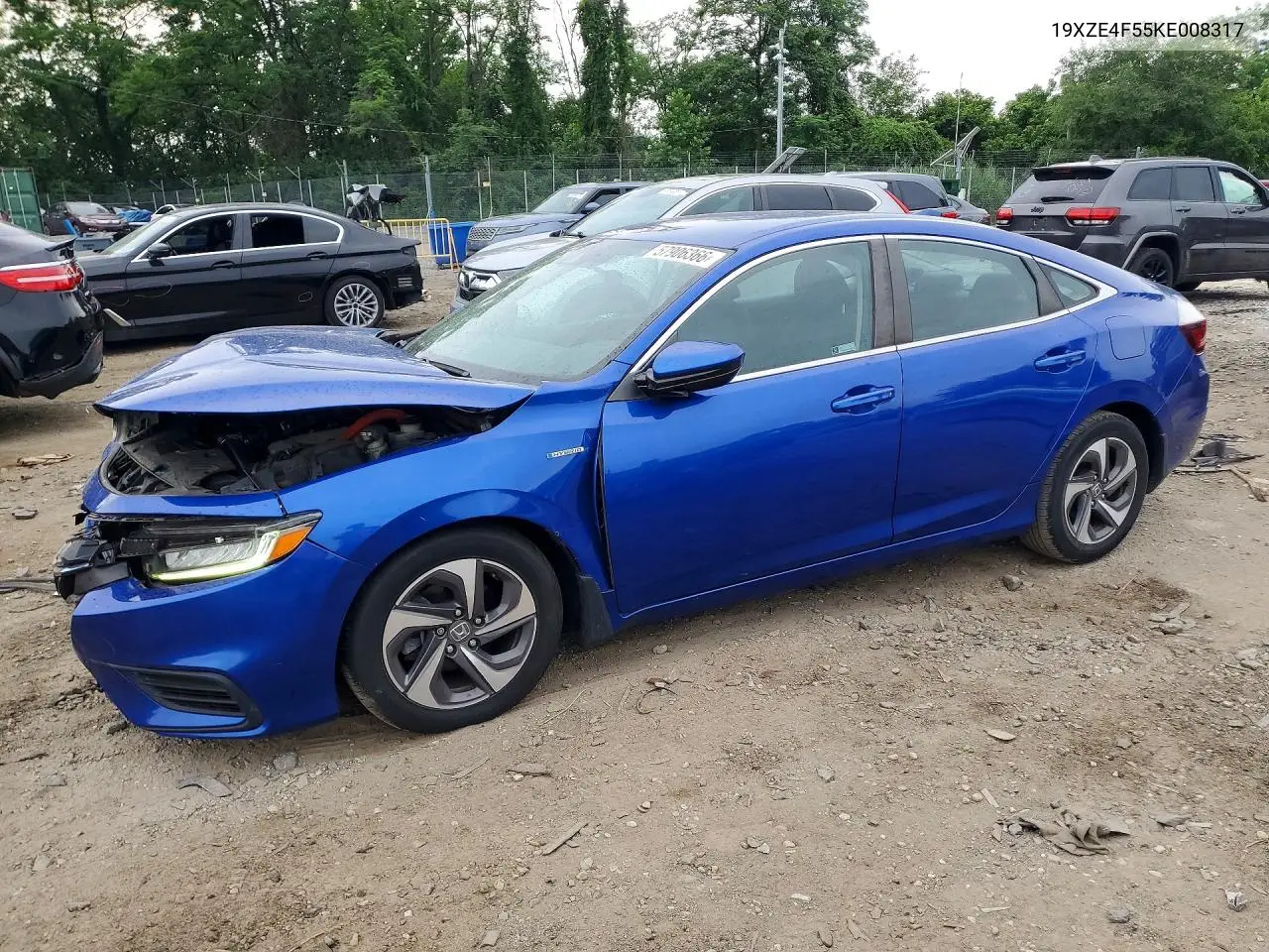 2019 Honda Insight Ex VIN: 19XZE4F55KE008317 Lot: 57906366