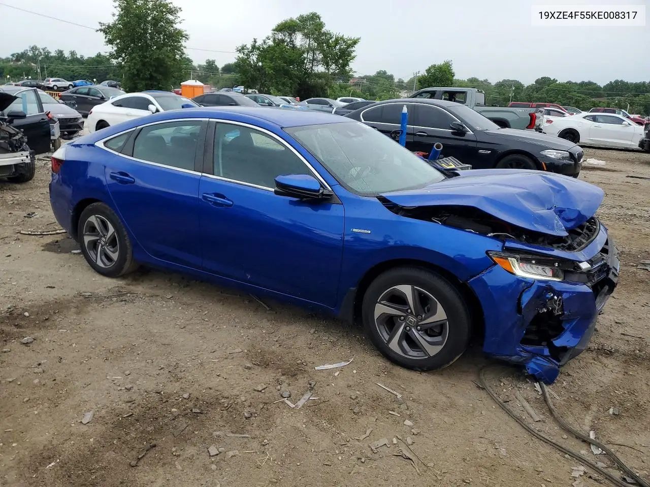 2019 Honda Insight Ex VIN: 19XZE4F55KE008317 Lot: 57906366