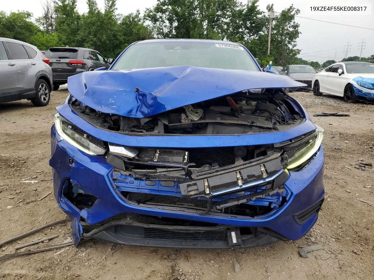 2019 Honda Insight Ex VIN: 19XZE4F55KE008317 Lot: 57906366