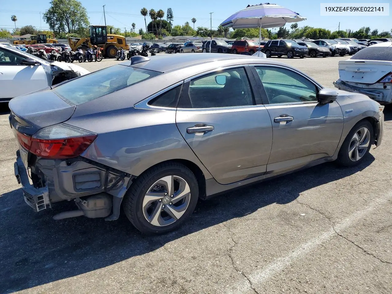 2019 Honda Insight Ex VIN: 19XZE4F59KE022141 Lot: 59718496