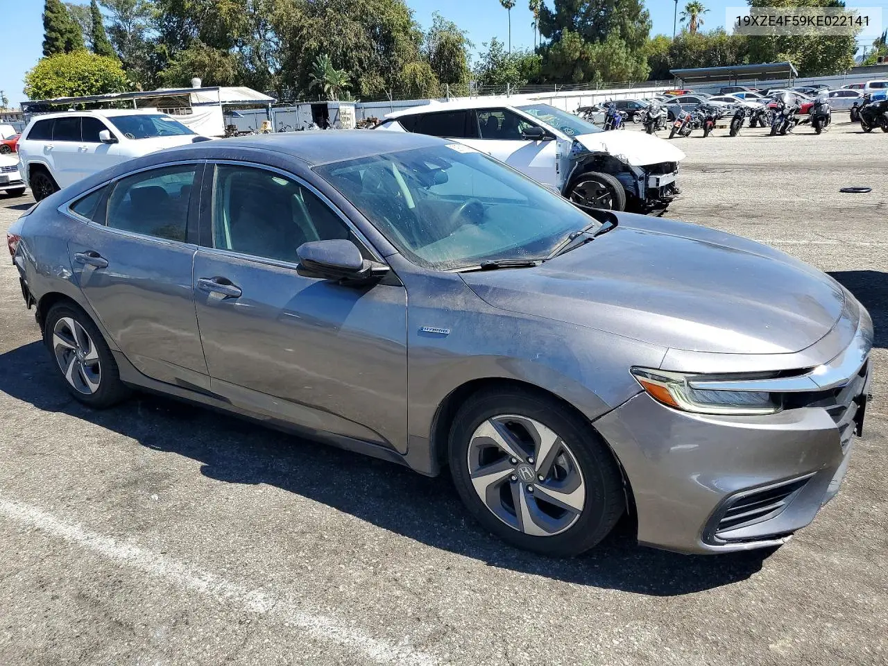 2019 Honda Insight Ex VIN: 19XZE4F59KE022141 Lot: 59718496