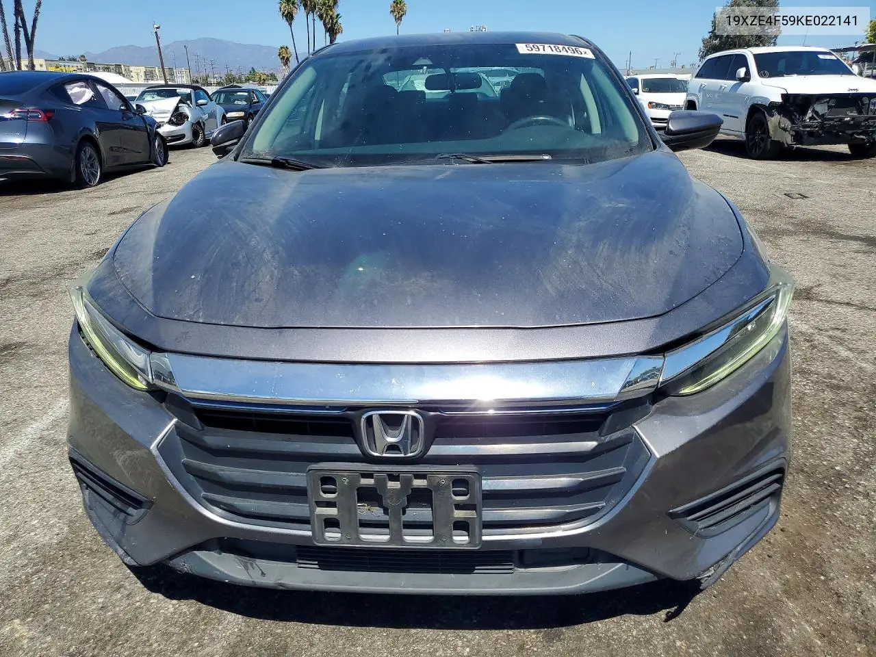 2019 Honda Insight Ex VIN: 19XZE4F59KE022141 Lot: 59718496