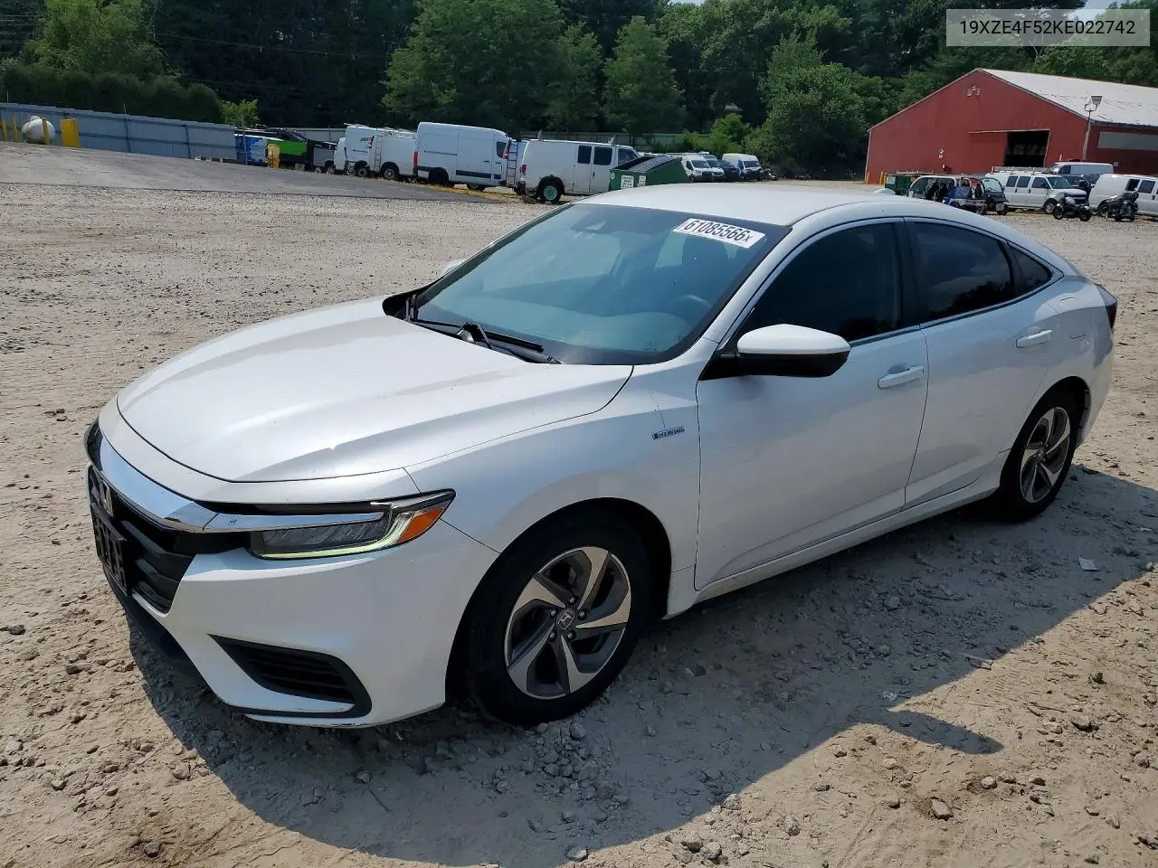 2019 Honda Insight Ex VIN: 19XZE4F52KE022742 Lot: 61085566