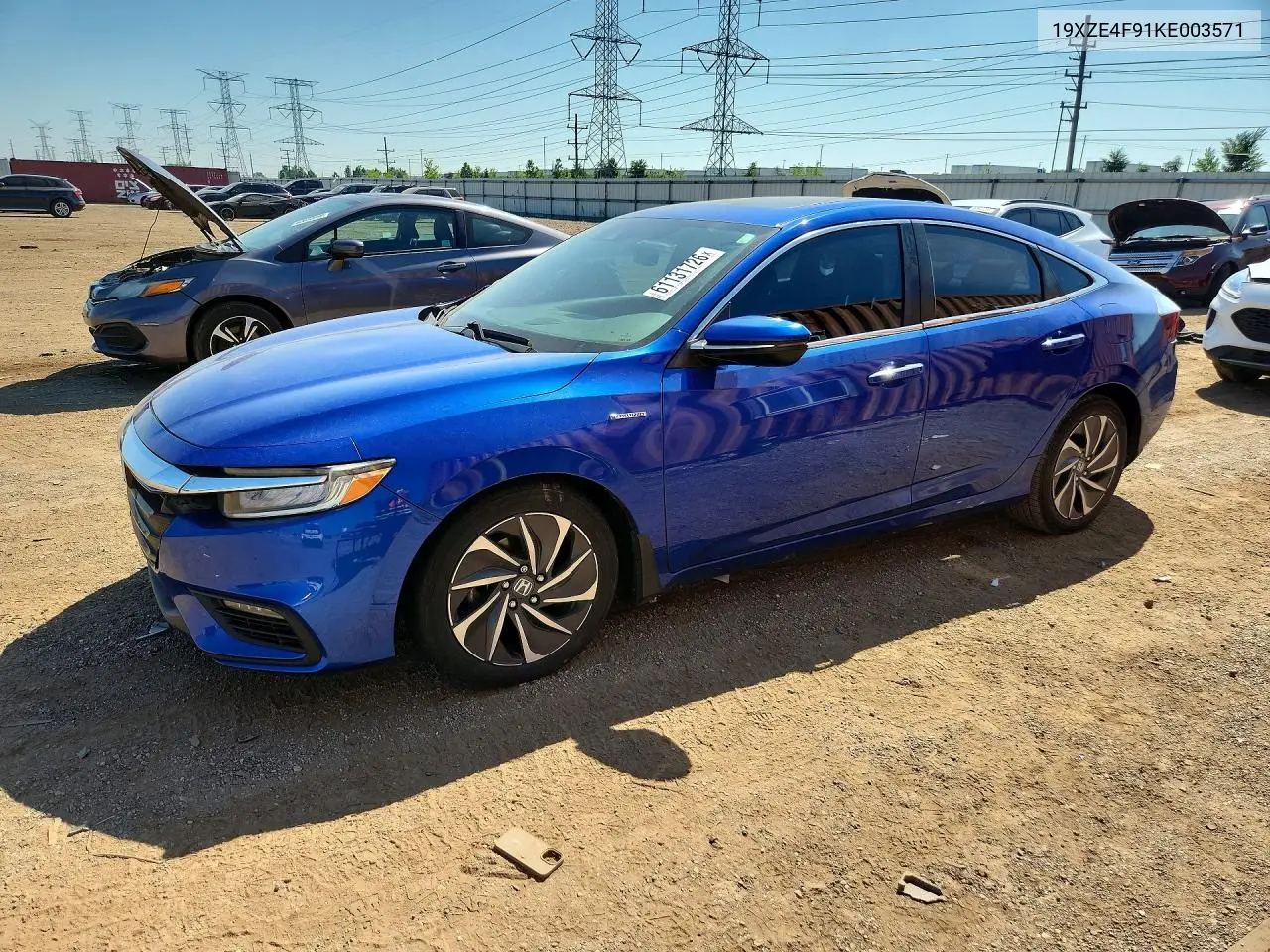 2019 Honda Insight Touring VIN: 19XZE4F91KE003571 Lot: 61131726