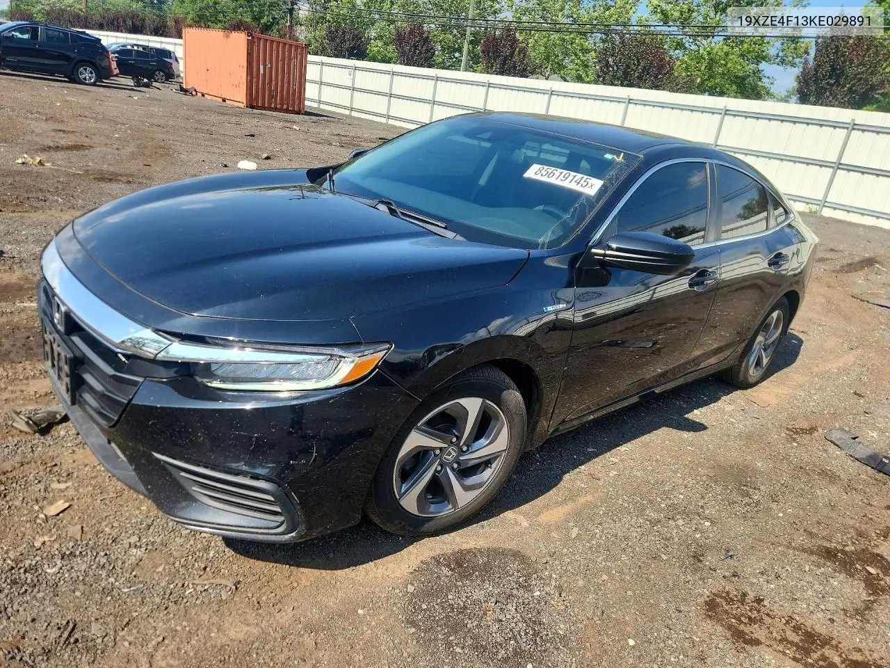 2019 Honda Insight Lx VIN: 19XZE4F13KE029891 Lot: 85619145