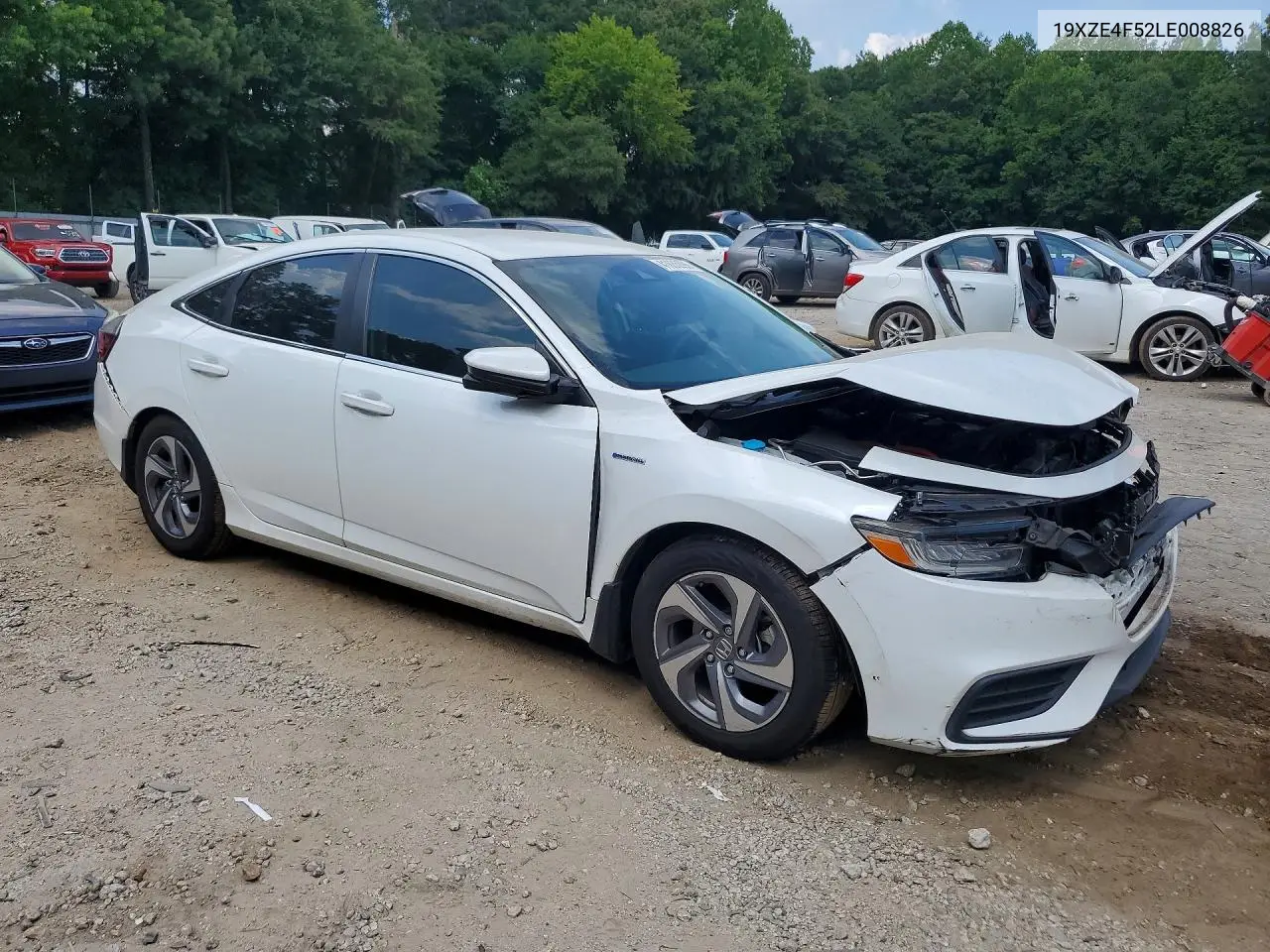 2020 Honda Insight Ex VIN: 19XZE4F52LE008826 Lot: 41635096