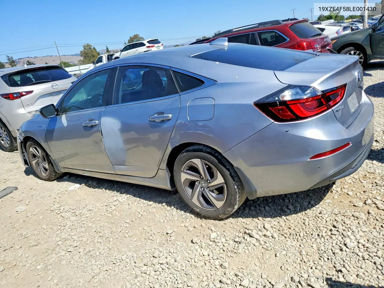 2020 Honda Insight Ex VIN: 19XZE4F58LE001430 Lot: 58609756