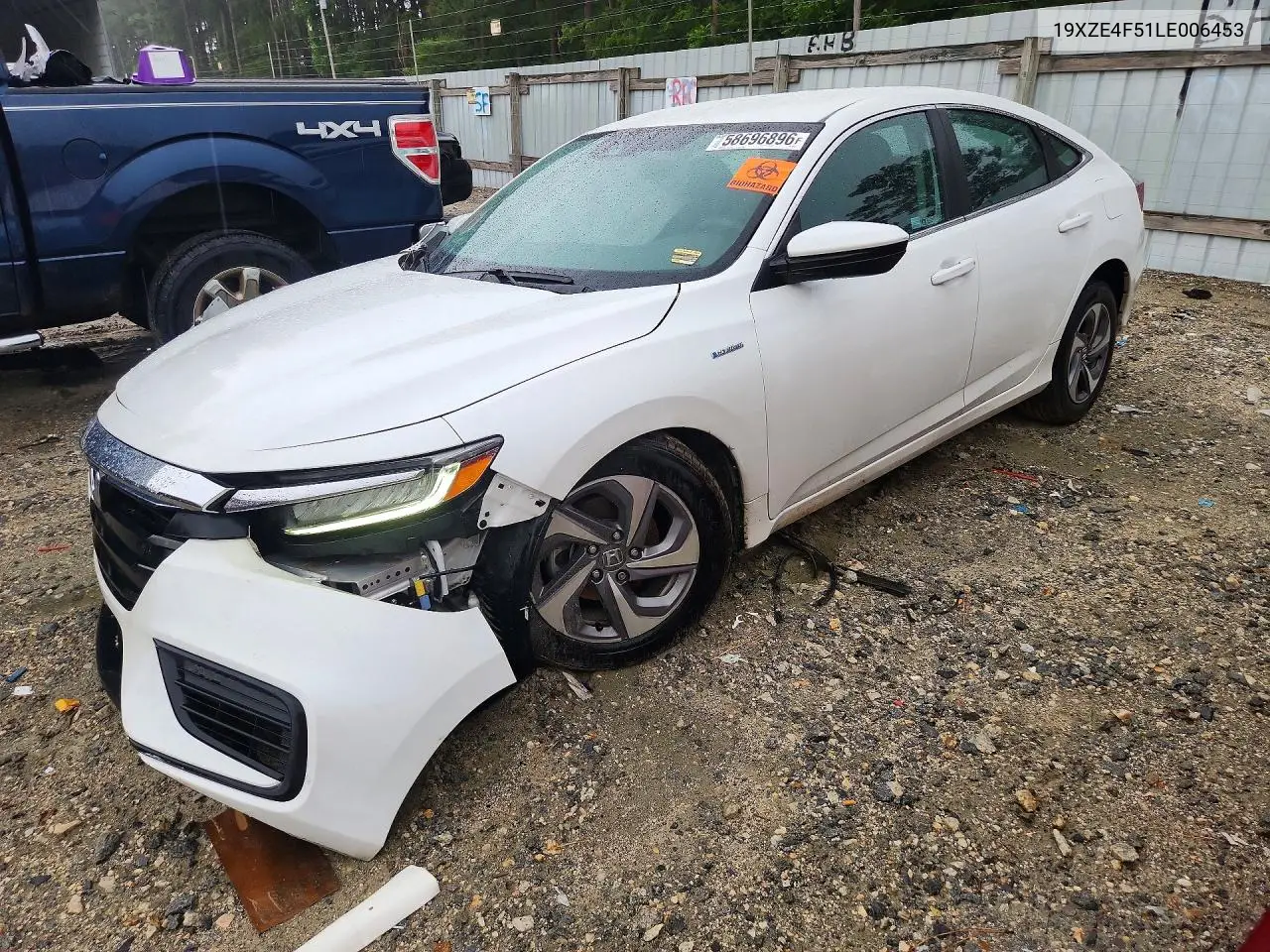 2020 Honda Insight Ex VIN: 19XZE4F51LE006453 Lot: 58696896