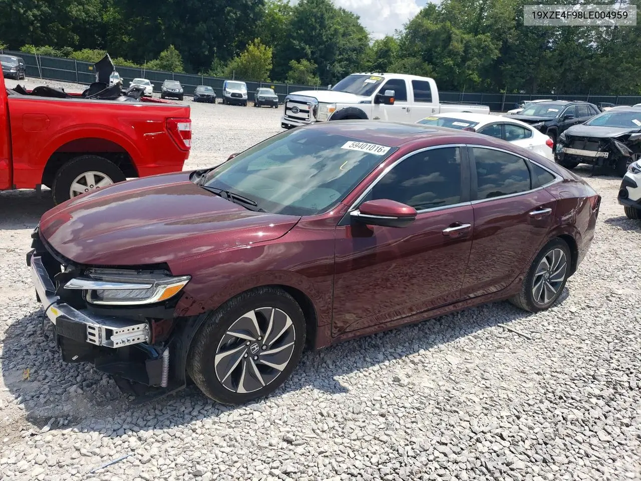 2020 Honda Insight Touring VIN: 19XZE4F98LE004959 Lot: 59401016