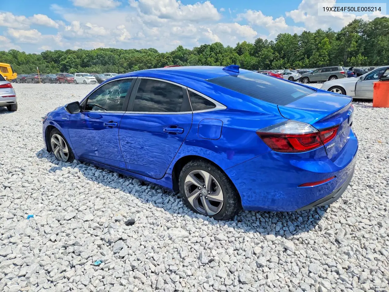 2020 Honda Insight Ex VIN: 19XZE4F50LE005214 Lot: 59621596