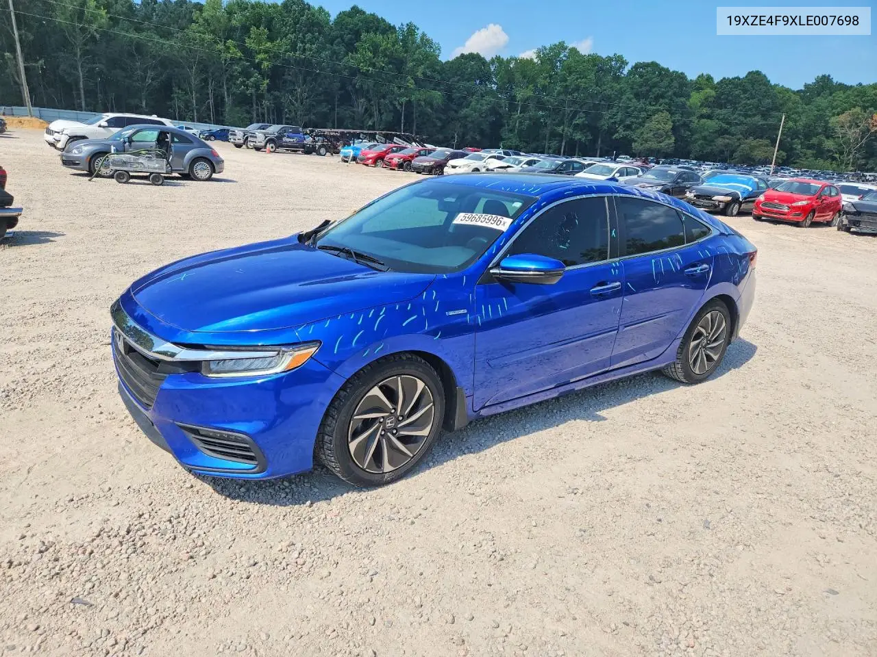2020 Honda Insight Touring VIN: 19XZE4F9XLE007698 Lot: 59685996