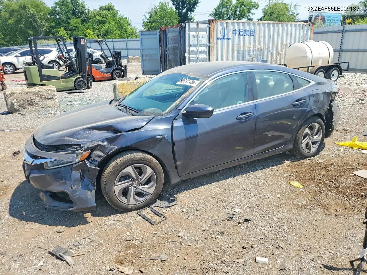 2020 Honda Insight Ex VIN: 19XZE4F56LE009137 Lot: 60791486