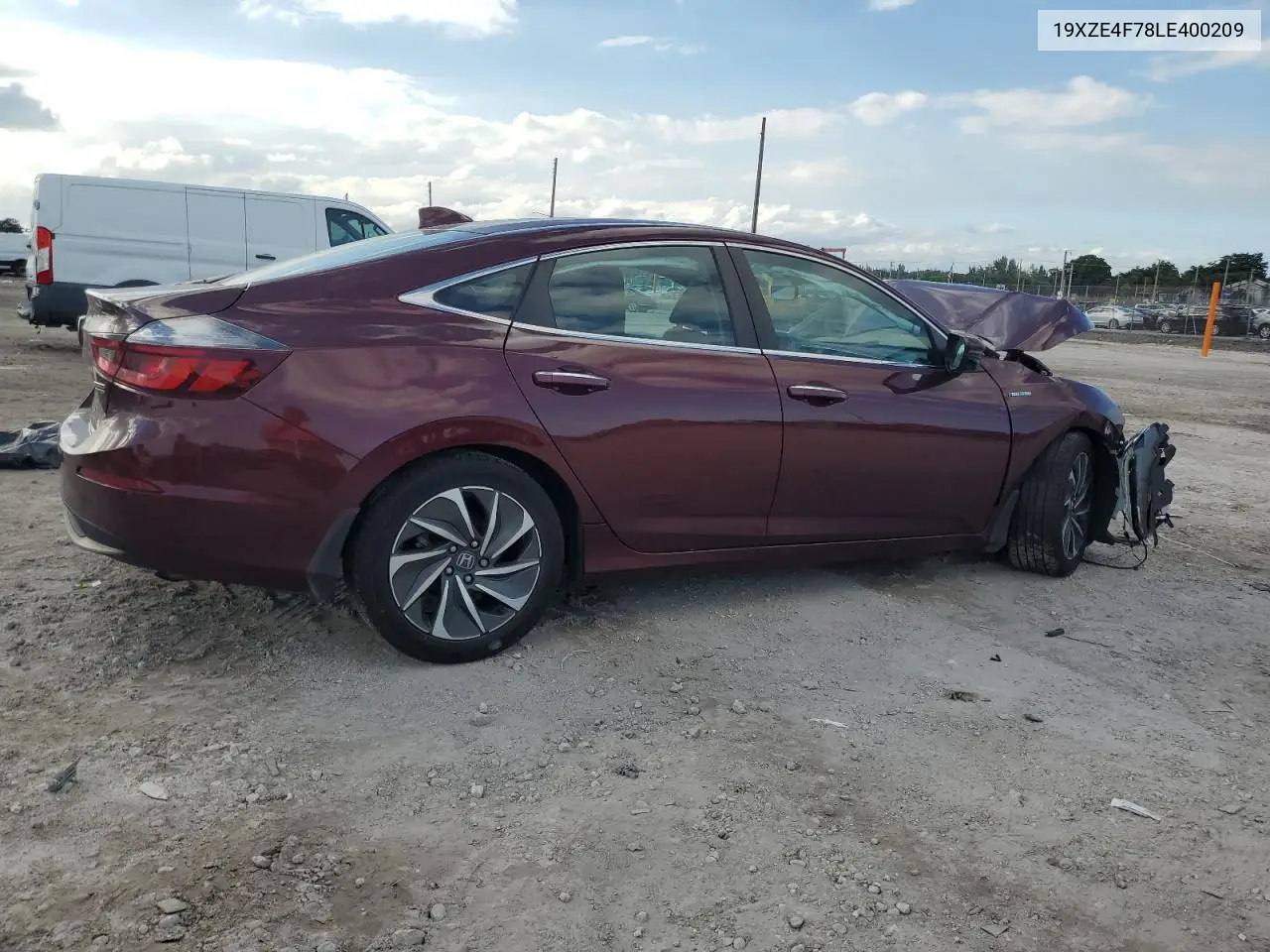19XZE4F78LE400209 2020 Honda Insight Touring