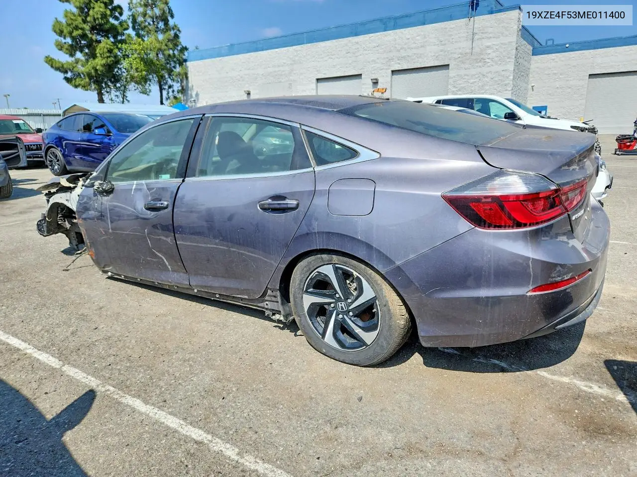 2021 Honda Insight Ex VIN: 19XZE4F53ME011400 Lot: 53831626
