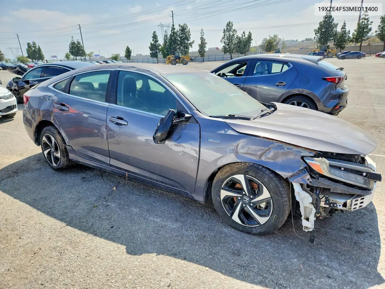 2021 Honda Insight Ex VIN: 19XZE4F53ME011400 Lot: 53831626