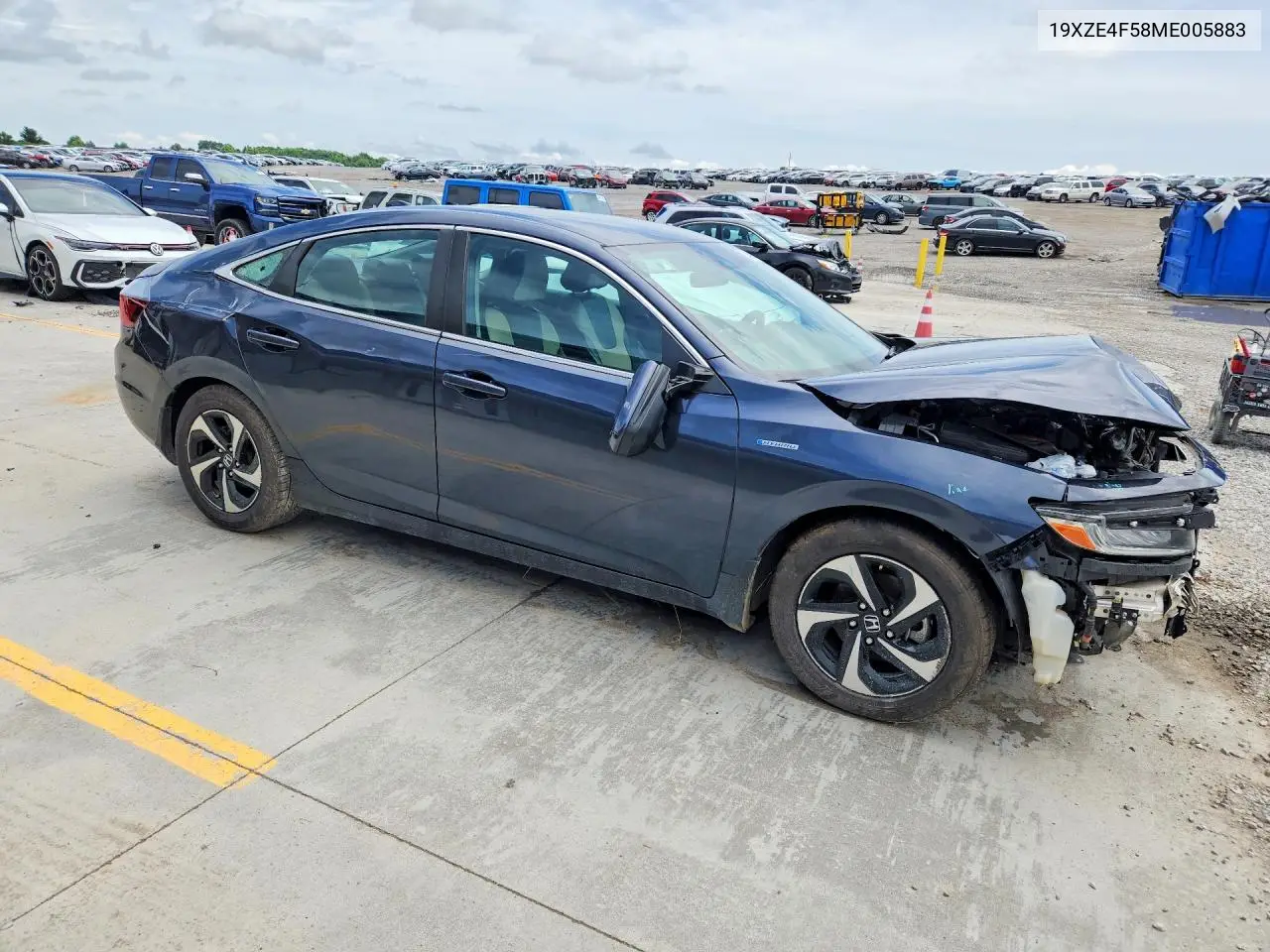2021 Honda Insight Ex VIN: 19XZE4F58ME005883 Lot: 54914356