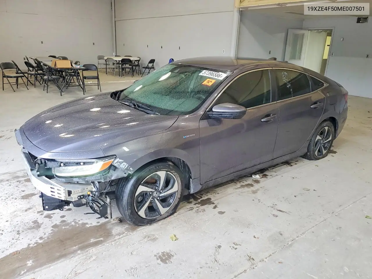 2021 Honda Insight Ex VIN: 19XZE4F50ME007501 Lot: 57396586