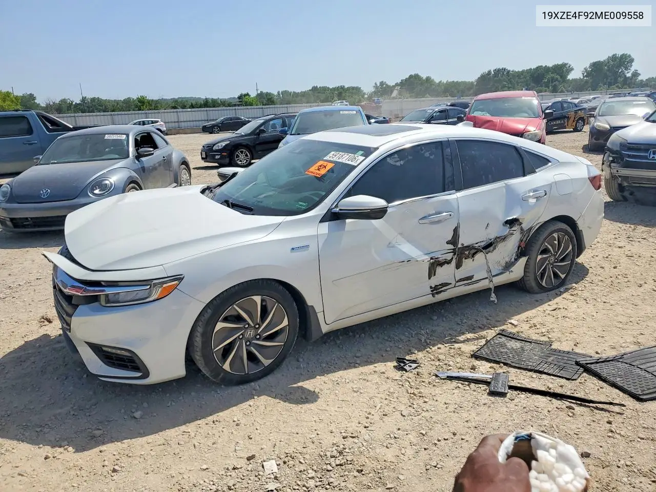 2021 Honda Insight Touring VIN: 19XZE4F92ME009558 Lot: 59187106