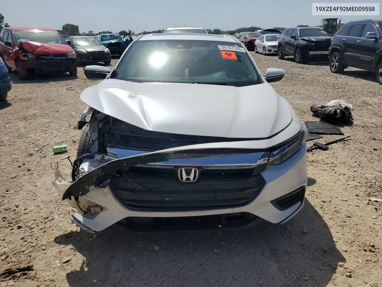 2021 Honda Insight Touring VIN: 19XZE4F92ME009558 Lot: 59187106
