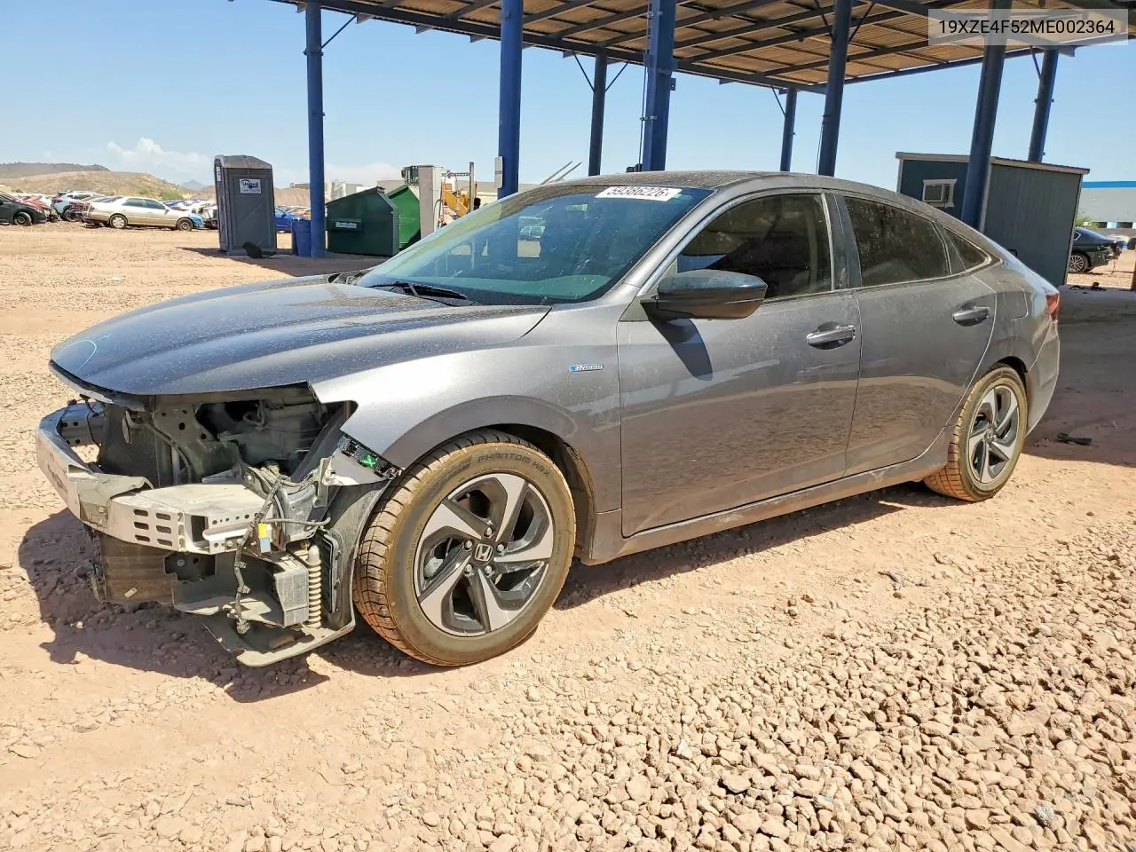 2021 Honda Insight Ex VIN: 19XZE4F52ME002364 Lot: 59386226