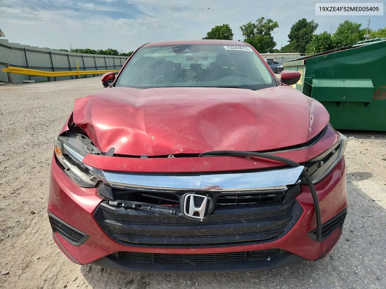 2021 Honda Insight Ex VIN: 19XZE4F52ME005409 Lot: 73344615