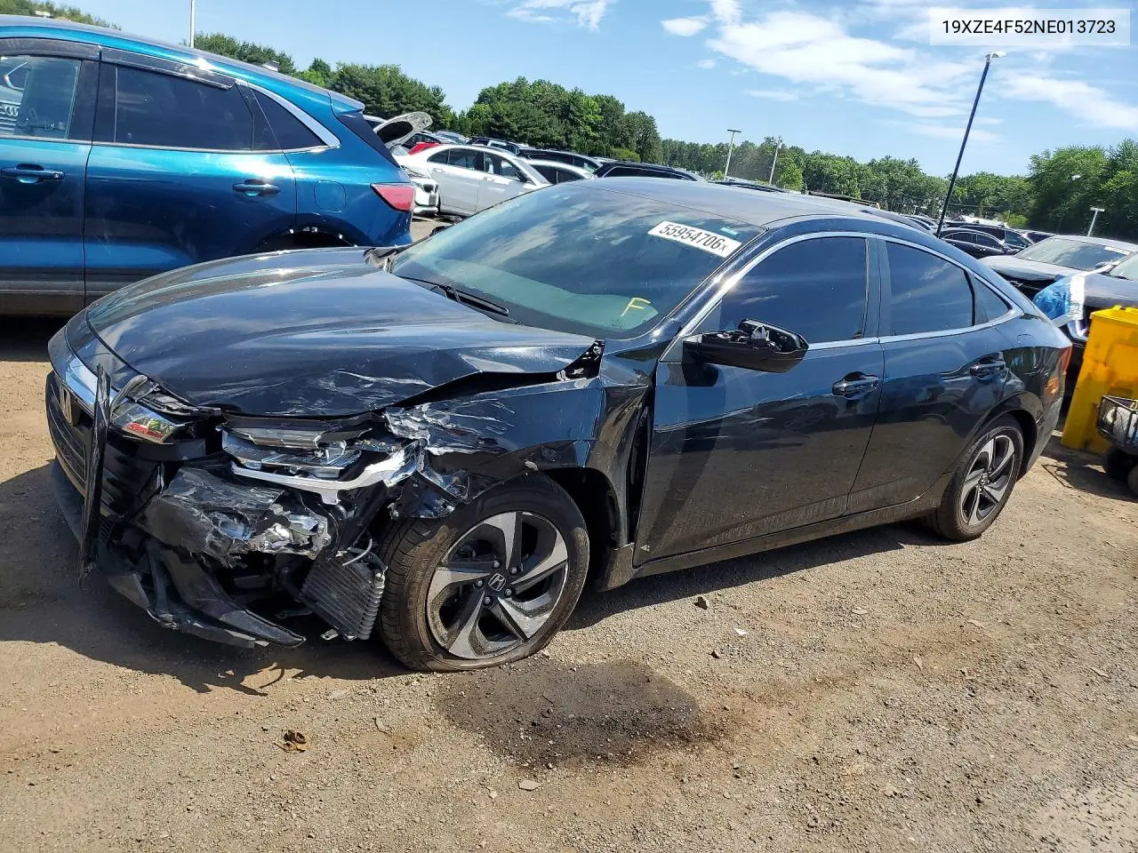 2022 Honda Insight Ex VIN: 19XZE4F52NE013723 Lot: 55954706