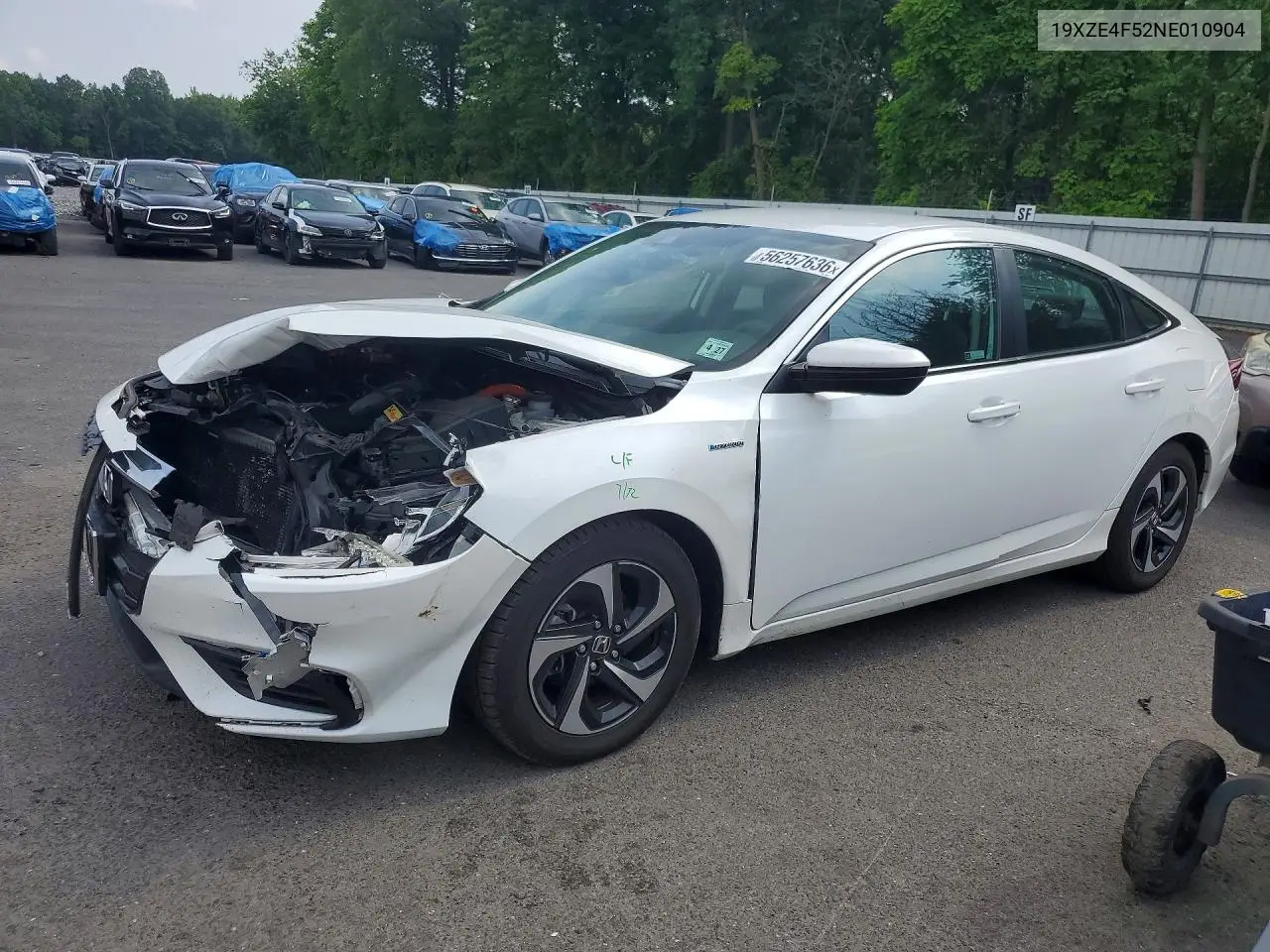 2022 Honda Insight Ex VIN: 19XZE4F52NE010904 Lot: 56257636